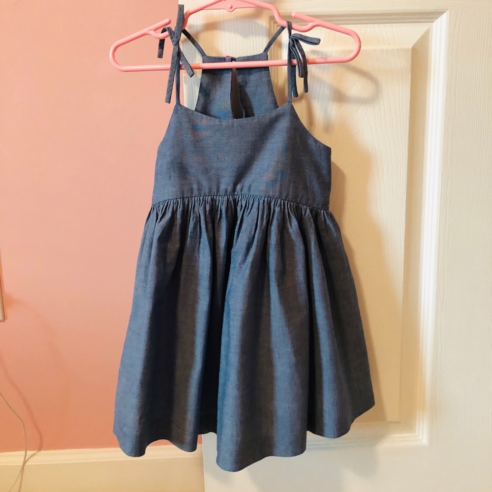 Milly Mini chambray strappy dress. Size 4Y.